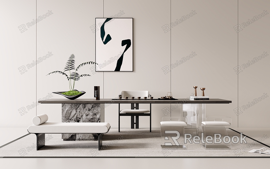 modern tea table and chair model