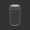 Canned Diet Soda Refreshment With Light Colored Can And Red Soda Label Design