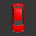 Audi A1 Red Compact Hatchback With Sleek Design And Silver Alloy Wheels