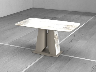 Modern dining table 3d model