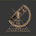 Modern Signal Tower Science Fiction Signal Tower Science Fiction Communication Tower Communication Tower 3d model