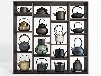 New Chinese Tea Set 3d model