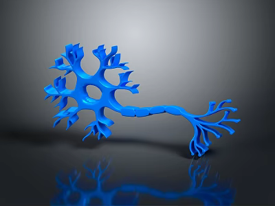 Innovative 3D Printed Blue Branched Medical Device Structure for Healthcare Applications 3d model