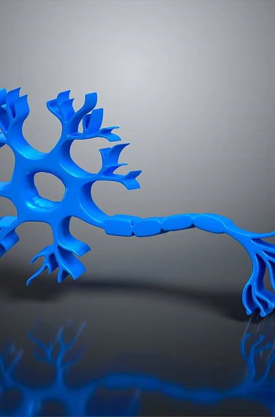 Innovative 3D Printed Blue Branched Medical Device Structure for Healthcare Applications 3d model
