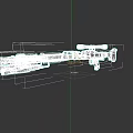 Modern Tactical Sniper Rifle With Scope Silencer Black Design Long Barrel
