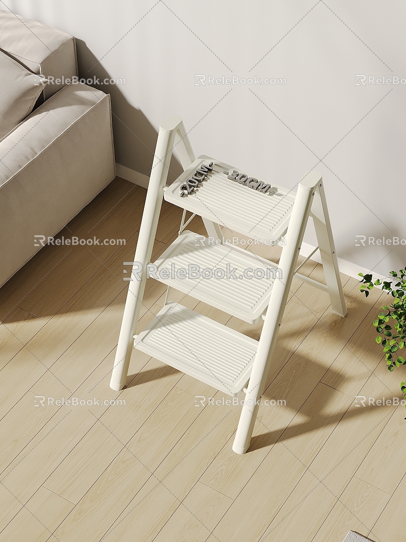 Ladder sofa plant 3d model