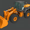 Hitachi ZW310 Large Orange Heavy Duty Loader Functional Vehicle with Front Bucket