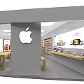 Apple Retail Store Interior Featuring Display Shelves Product Tables And Electronic Devices