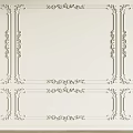 Classic Ornate Wall Paneling Design With Decorative Frames And Carved Patterns For Home Interior 3d model