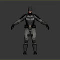 Game and Movie Character in Armored Costume with Helmet Standing Full Body Pose