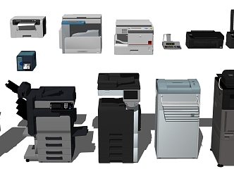 Modern printer copier combination 3d model