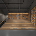 modern library 3d model