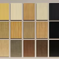 Wooden Wall Panels With Various Colors And Texture Samples Collection