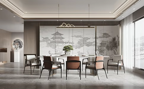 New Chinese Restaurant 3d model