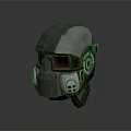 Tactical Military Weapon Helmet with Metal Faceplate and Combat Gear Design