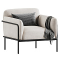 Modern Single Sofa Sofa Chair 3d model