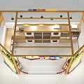 Colorful Pet Store In Mall With Cat Ear Design And Pet Supplies