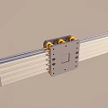 Mechanical Linear Guide Rail System With Slider Block Ball Bearings And Metal Structure