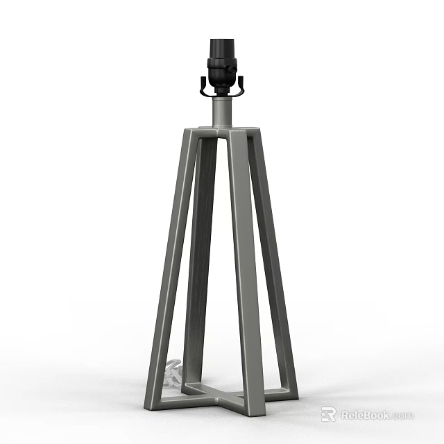 Modern Metal Tripod Lamp With Three Legged Stand And Sleek Contemporary Design 3d model 