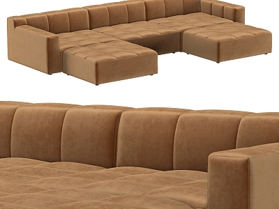 Modern Multiplayer Modular Sofa Combination model