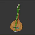 Elegant Wooden Pipa Decorative Ornament For Home Interior Living Room Decoration