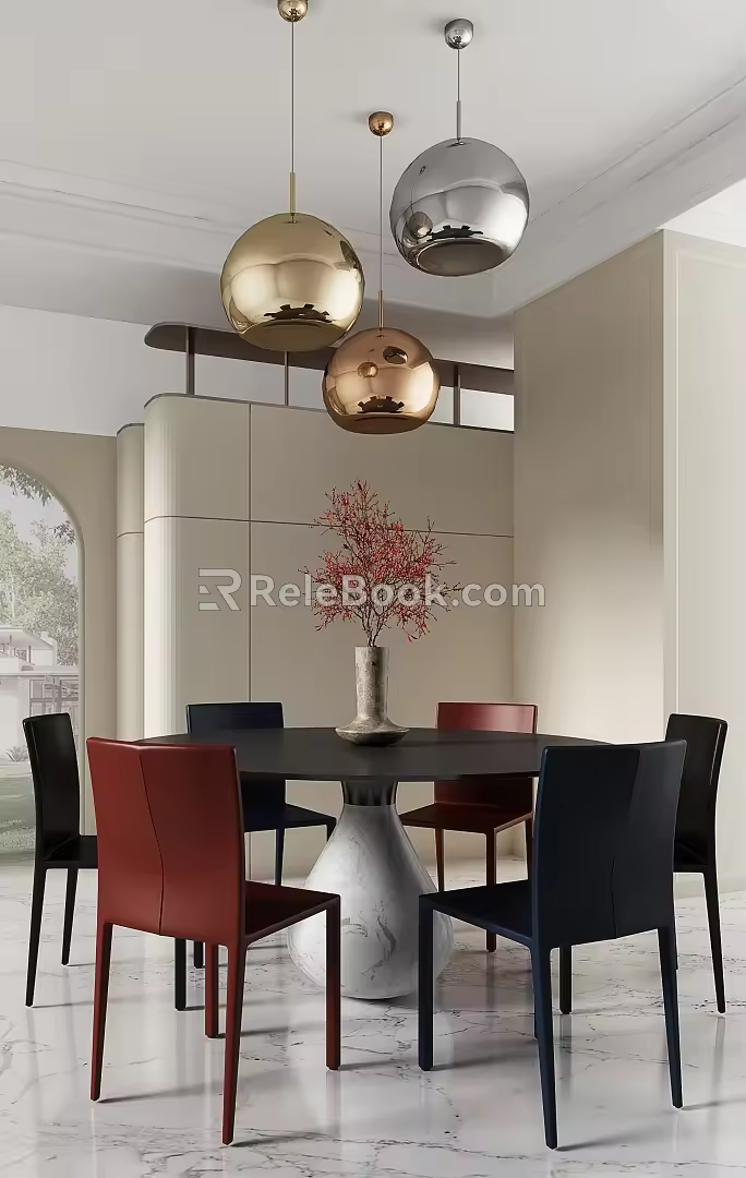 Modern Yu Hao Ling Design Restaurant 3d model