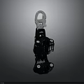Durable Automotive Part Featuring Black Roller And Silver Metal Hook Design