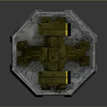 laser tower turret turntable sci-fi tower defense game tower defense sci-fi turret game turret game turret 3d model