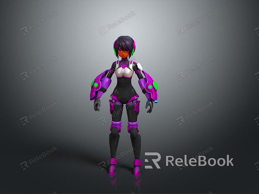 Sci-fi Beauty Cyber Beauty Sci-fi Woman Warrior Future Woman Warrior Sci-fi Lady Soldier Cyber Woman Warrior model