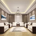 New Chinese Reception Room 3d model