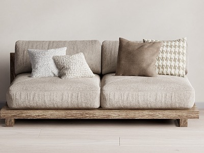 Silent double sofa model