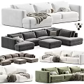 Modern Soft Upholstered Double Sofa With Multiple Neutral Color Options For Cozy Home Living Decor