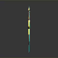 Colorful Fantasy Style Weapons Collection With Swords Bow Staff And Decorative Designs