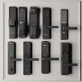 Various Commercial Smart Door Locks With Digital Keypad Fingerprint And Handle Features