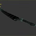 Ornate Decorative Knife Featuring Bloodstains On Sharp Blade And Intricate Handle