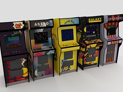 Retro game arcade model