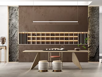 New Chinese Tea Room 3d model
