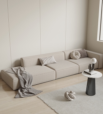 Modern three-seat sofa 3d model