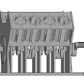 Industrial Equipment Metal Structure With Precision Holes Support Brackets And Control Knob