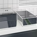 Stainless Steel Cutlery Set With Storage Box For Modern Kitchen Use