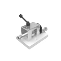 Precision Mechanical Equipment With Square Base Black Handle And Metal Shaft Components