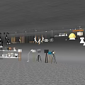 Modern lamp combination 3d model