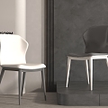 Dining Chair Single Chair Leisure Chair Negotiation Seat 3d model