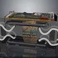 Vintage Industrial Electronic Device With Metal Frame Clear Tubes And Bob Ernie Label