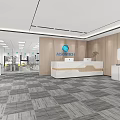 Modern Laboratory Interior Design With Reception Area Wooden Walls And Equipment