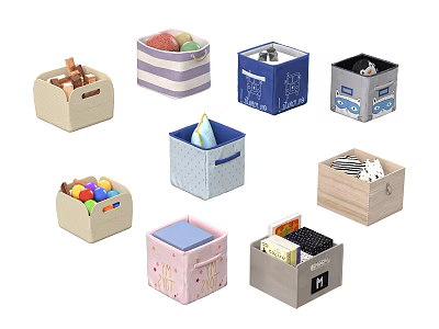 Box modern storage box 3d model