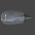 Detailed 3D Render Of Aircraft Engine Turbine With Metallic Blades And Casing