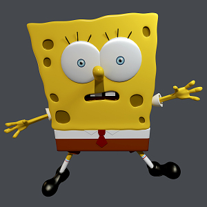 modern toy spongebob 3d model