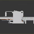 Automated Industrial Processing Equipment With Conveyor System And Sheet Material Workstation