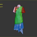 Pink Floral Cheongsam With Short Sleeves Stand Collar And Asymmetric Ruffled Hem